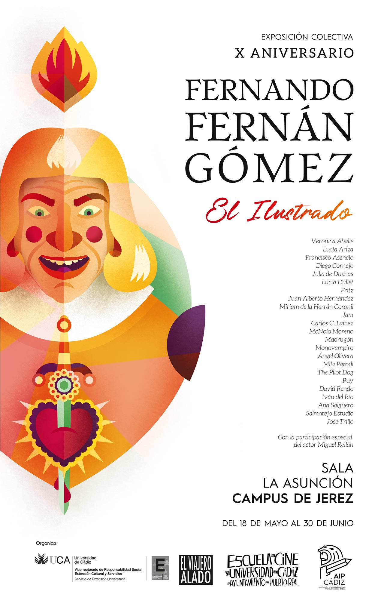 cartel de la exposición de Fernando Fernán Gómez