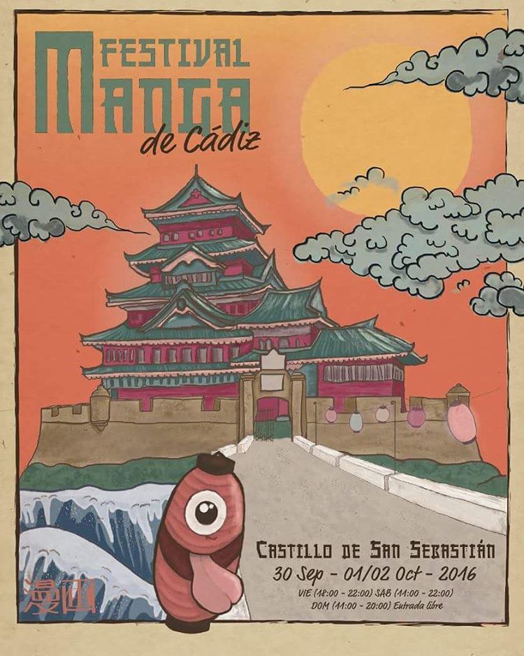 Cartel del Festival Manga 2016 por Rocío Atrio