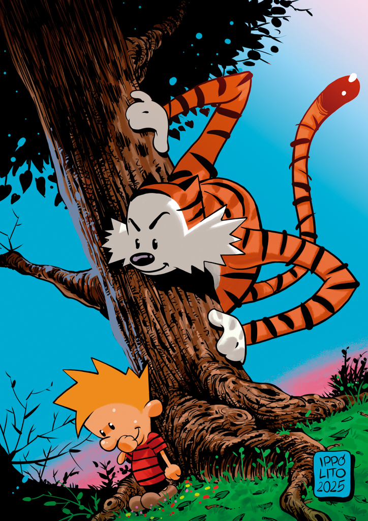 Día del Cómis 2025 Homenaje a Calvin y Hobbes de Bill Watterson