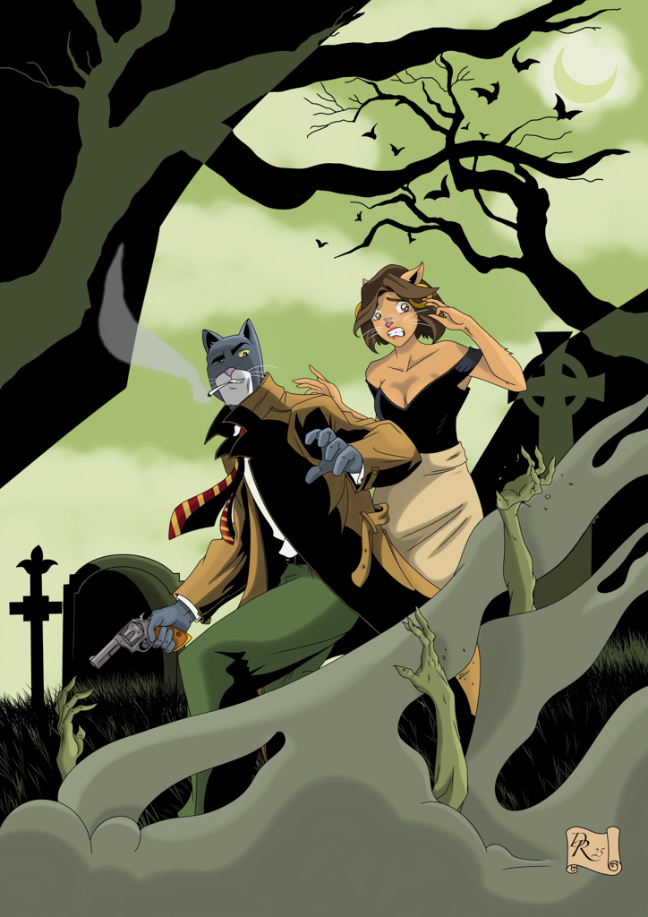 Día del Cómis 2025 Homenaje a Blacksad de Díaz Canales y Guarnido