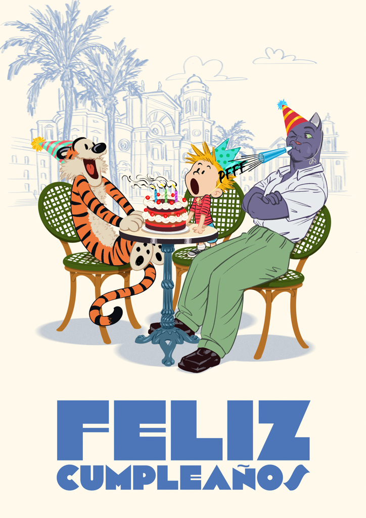 Día del Cómis 2025 Homenaje a Blacksad de Díaz Canales y Guarnido y a Calvin y Hobbes de Bill Watterson