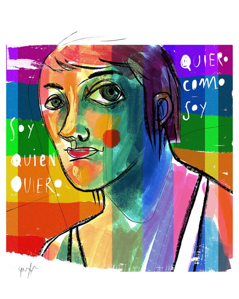 Ilustración día del Orgullo LGTBI+